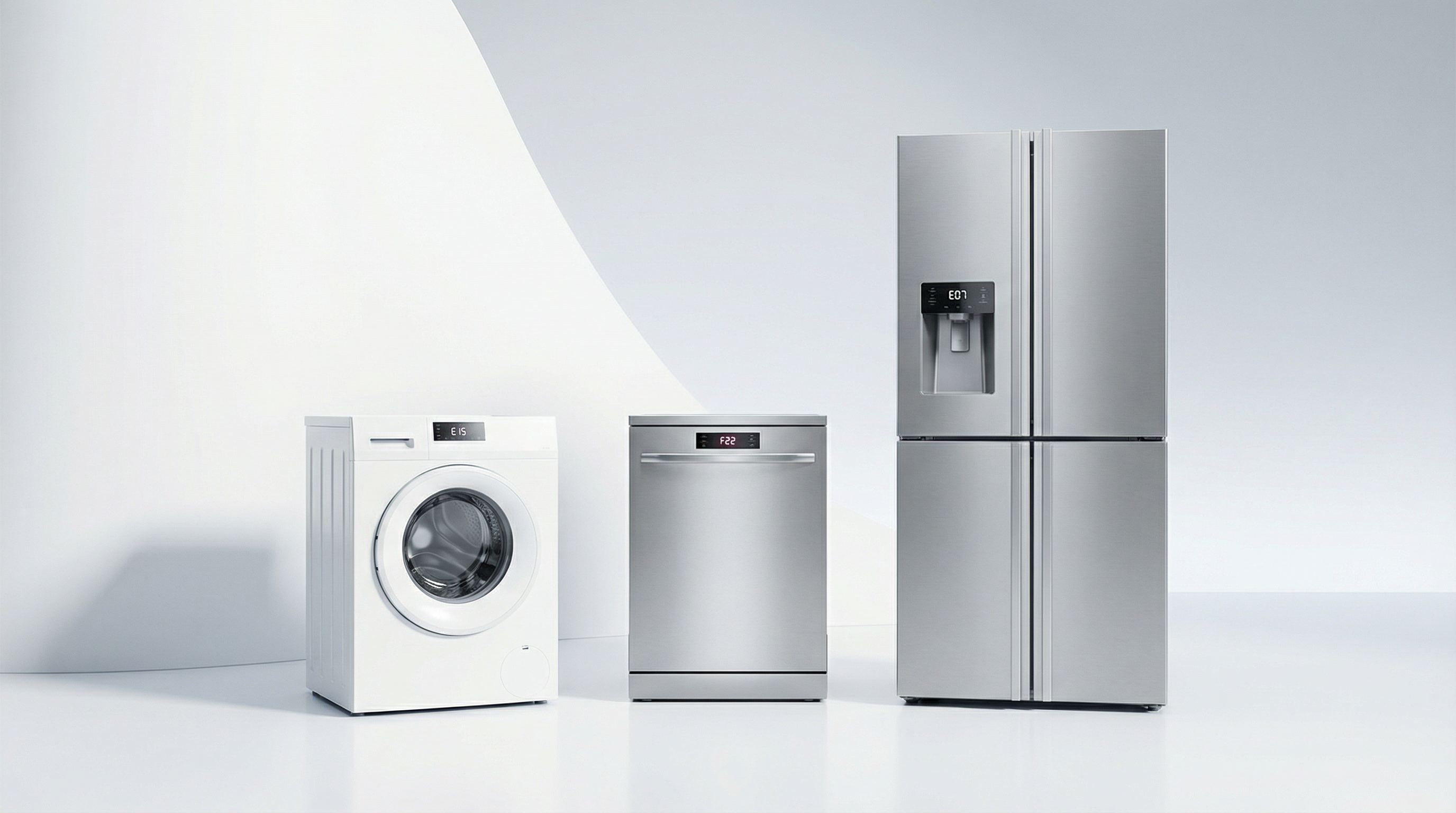 Elettrodomestici moderni con codici errore