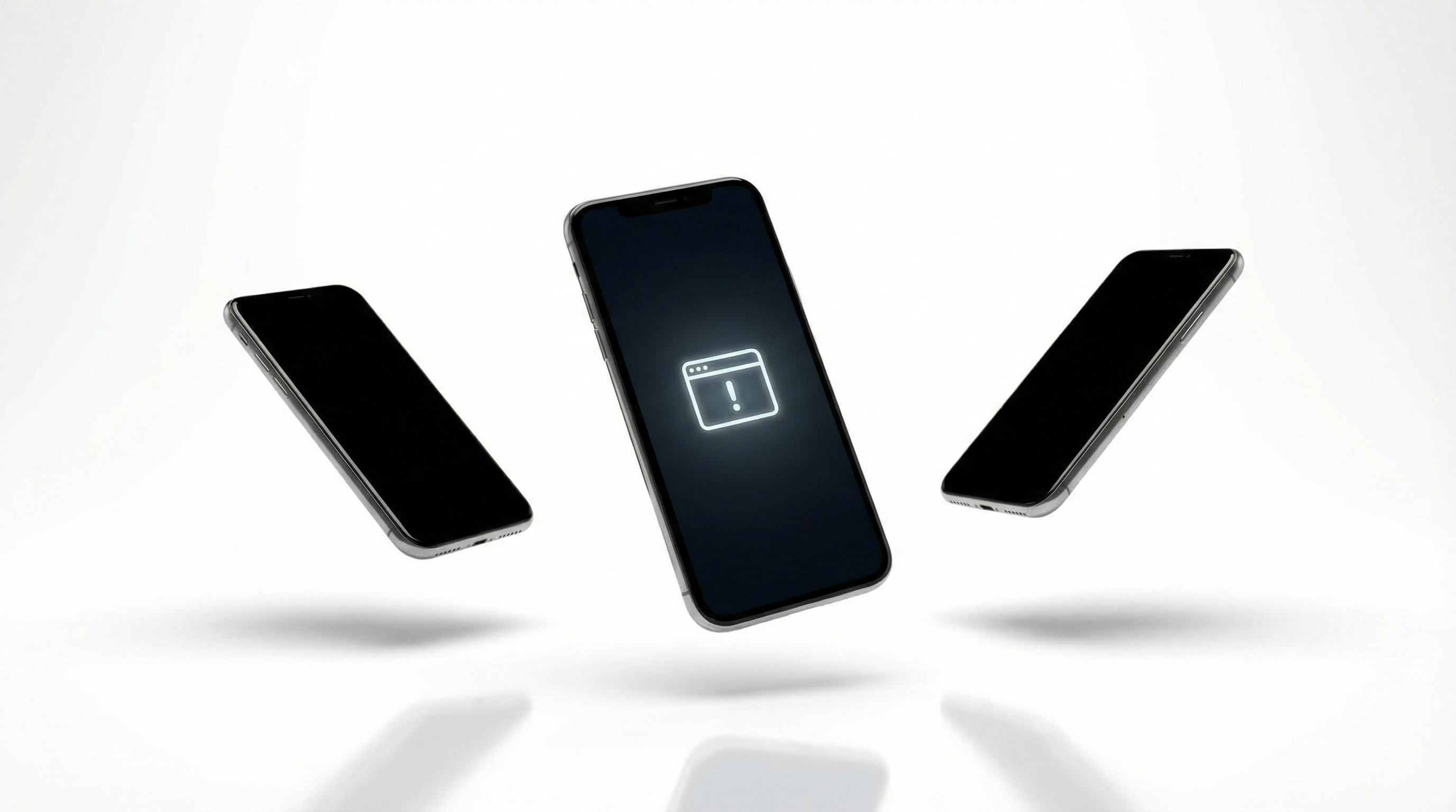 Smartphone con codici errore